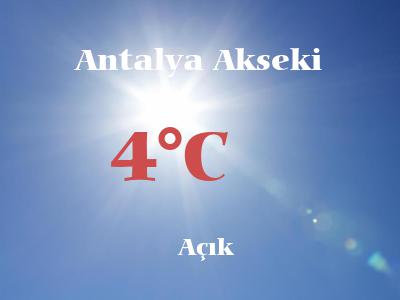 Hava Durumu Antalya Akseki