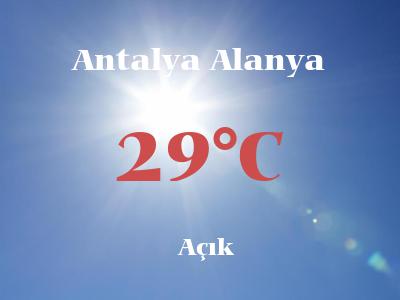 Hava Durumu Antalya Alanya