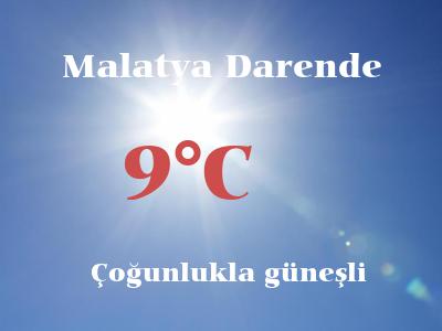 darende de hava durumu