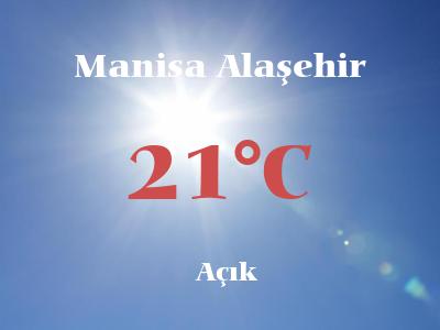 Hava Durumu Manisa Alaşehir