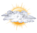 Bulutlu ve güneşli